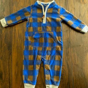 Carter’s Plaid Fleece Romper